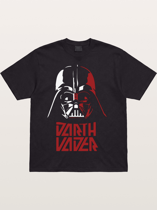 Darth Vader Red White Helmet Cotton T-shirt