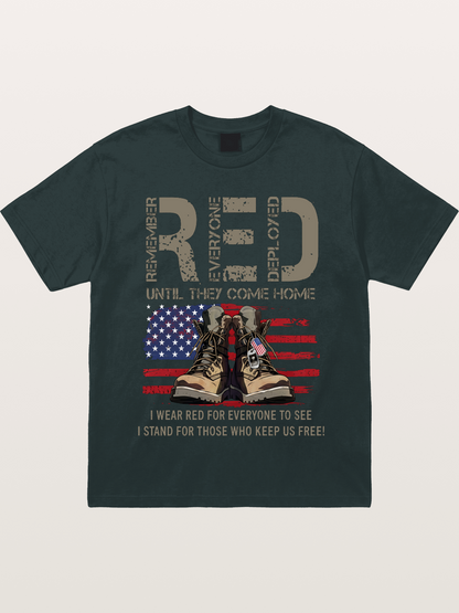 I Wear Red for Those Who Keep Us Free Gildan T-shirt