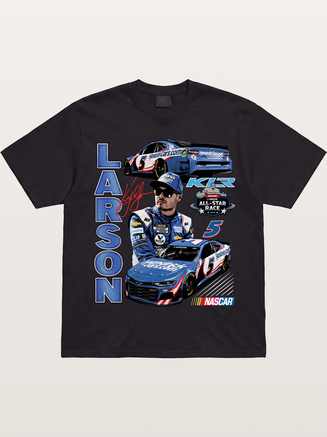 Larson All-Star Race Driver Collage Gildan T-shirt