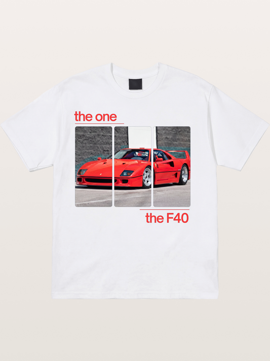 Ferrari F40 The One Split Panels Cotton T-shirt
