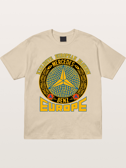 European Fashion Mercedes Print Gildan T-shirt