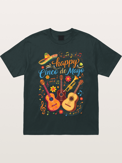Mexican Guitar Trumpet Notes Gildan T-shirt