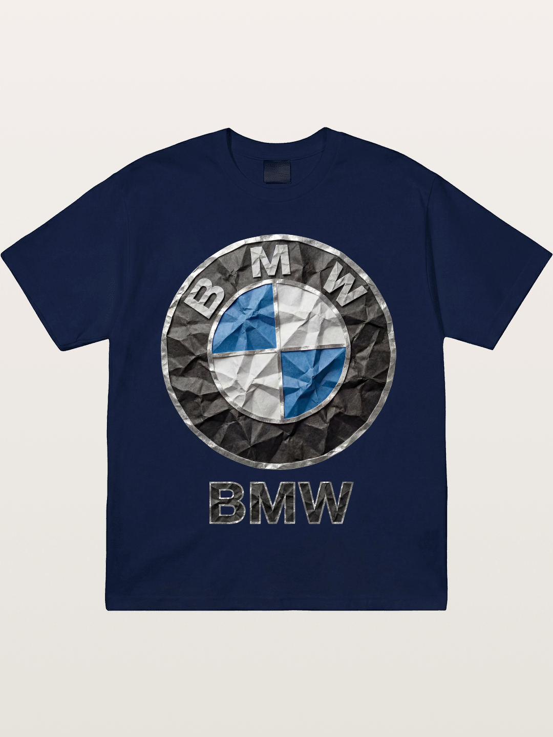 BMW Crumpled Paper Emblem Gildan T-shirt
