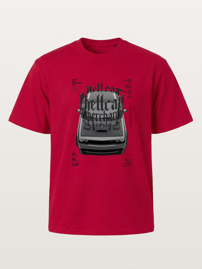 Gothic Hellcat Front View Print Gildan T-shirt