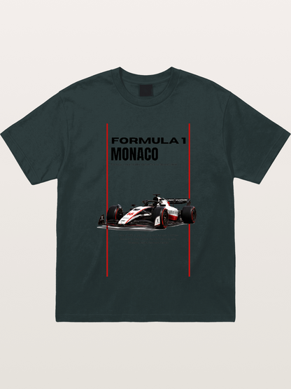 Minimal F1 Monaco Race Card Gildan T-shirt
