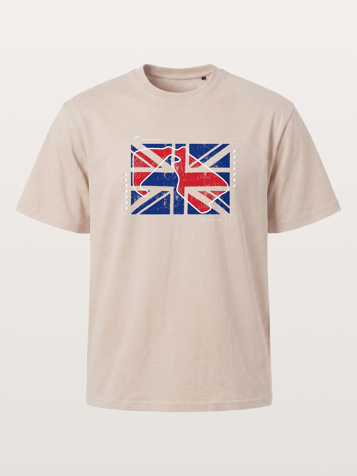 Vintage Union Jack F1 British Theme Cotton T-shirt