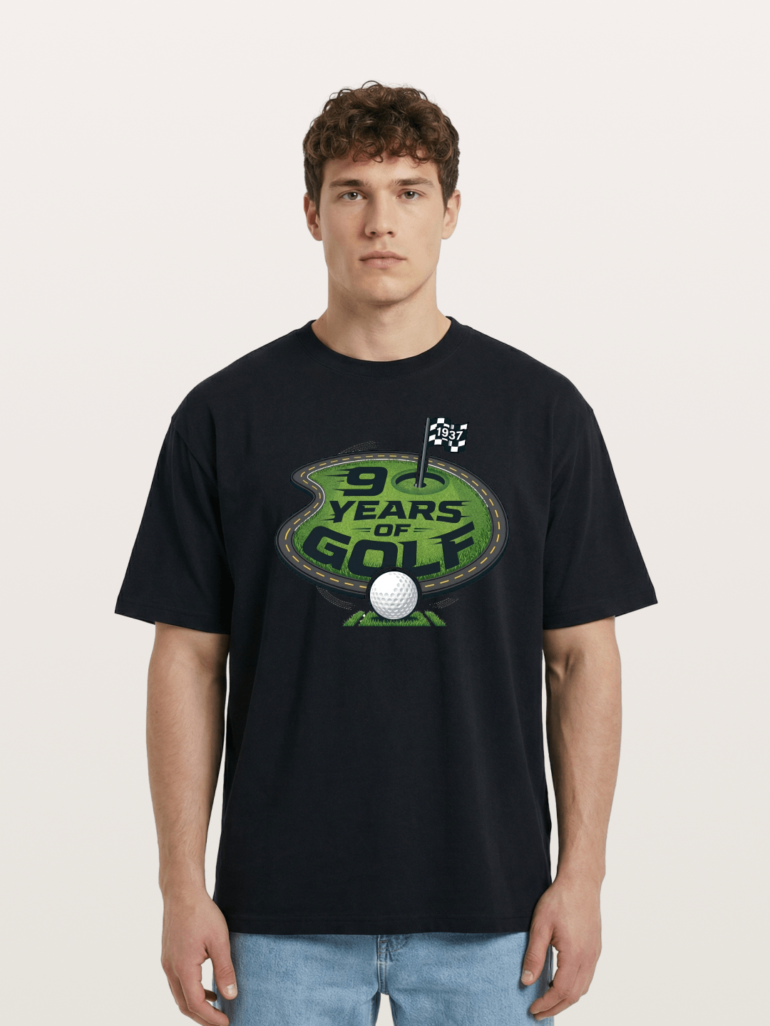 90 Years Golf Cotton T-shirt