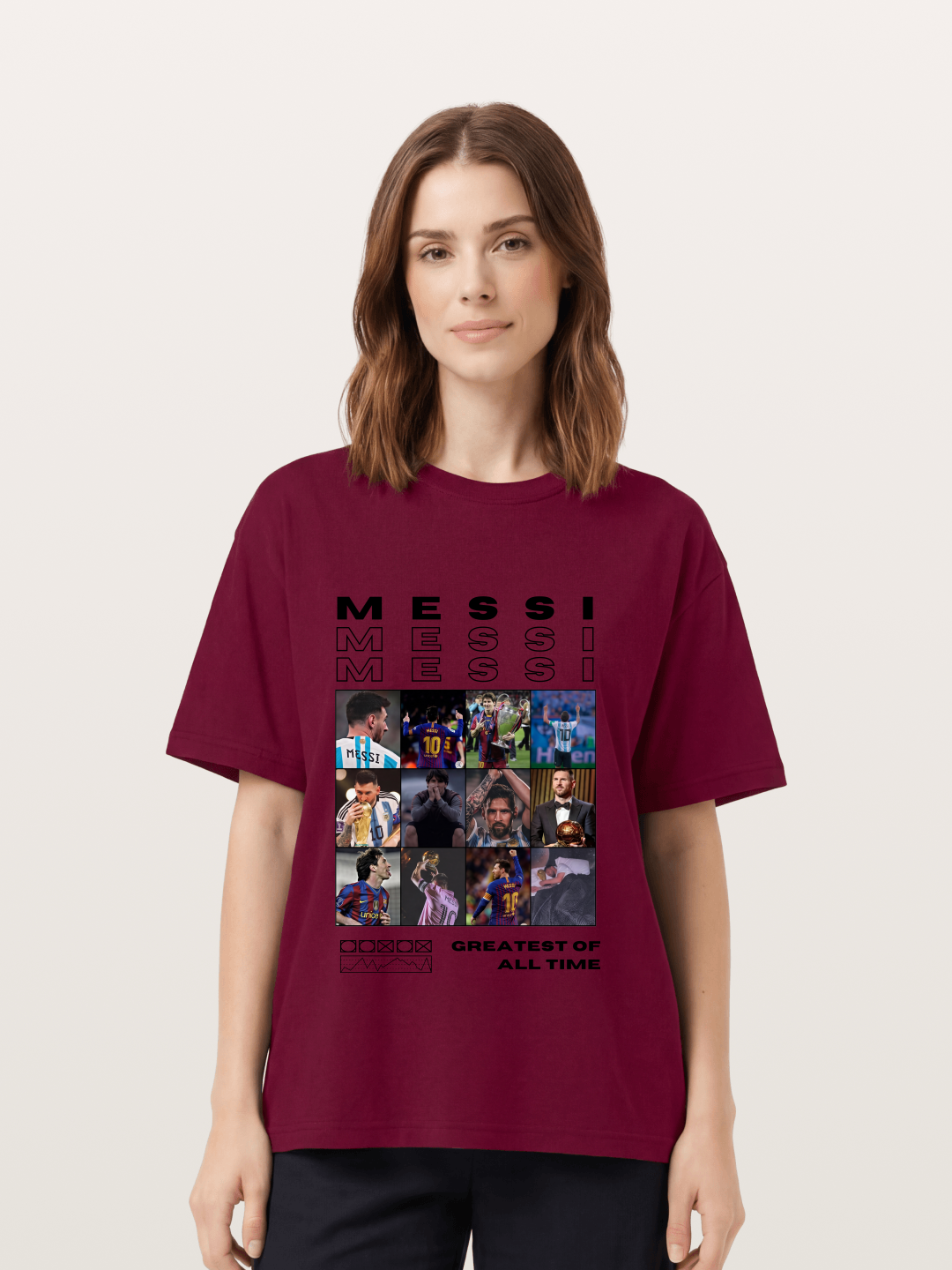 Messi Greatest of All Time Montage Gildan T-shirt
