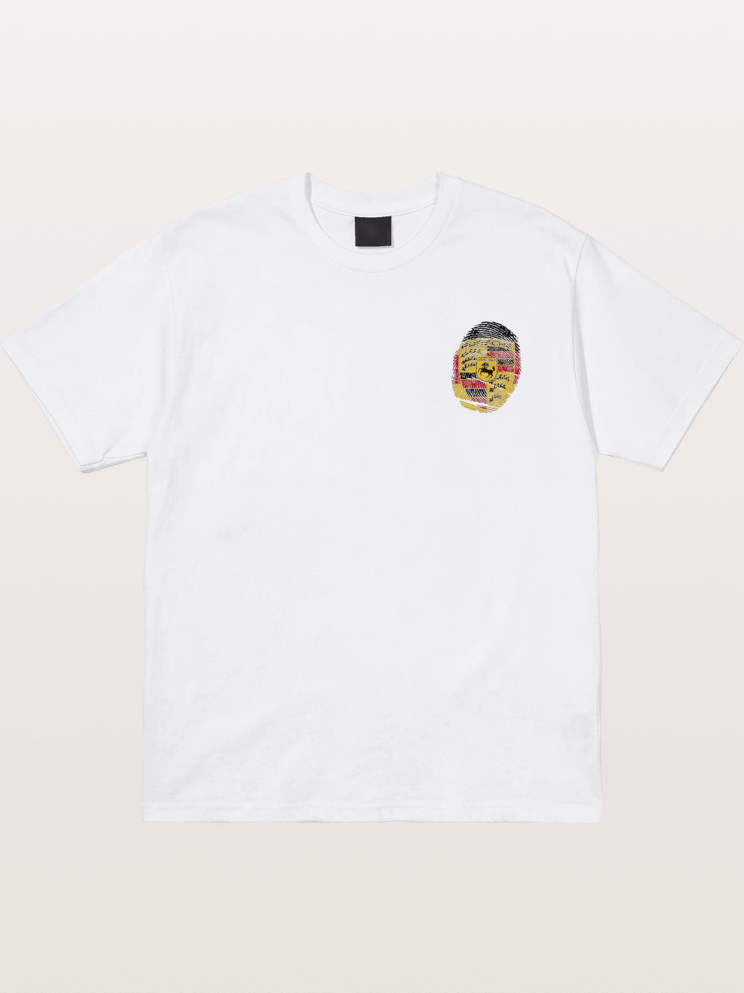 Porsche Crest Fingerprint Cotton T-shirt