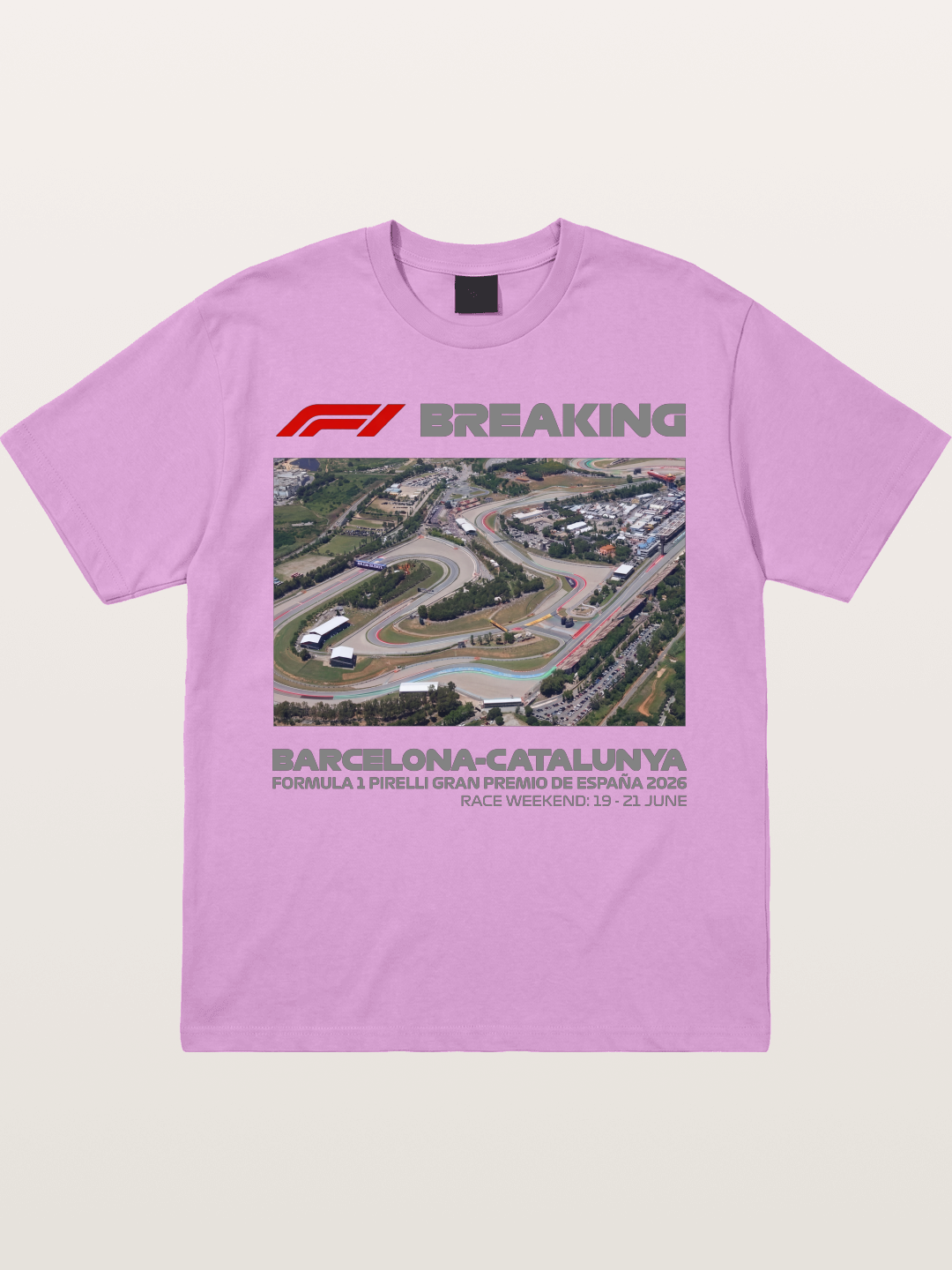 Barcelona Catalunya Track Aerial View Gildan T-shirt