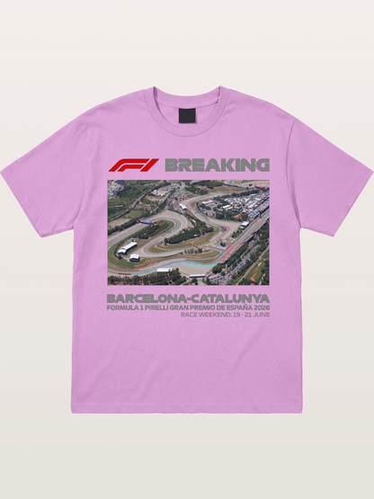 Barcelona Catalunya Track Aerial View Gildan T-shirt