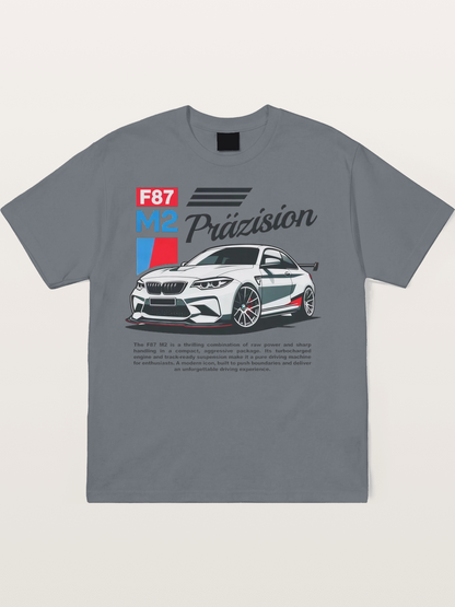 BMW F87 M2 Car Print Cotton T-shirt