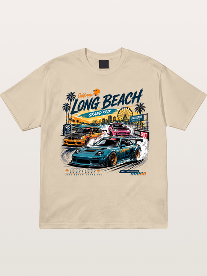 Long Beach Drift Racing Art Gildan T-shirt