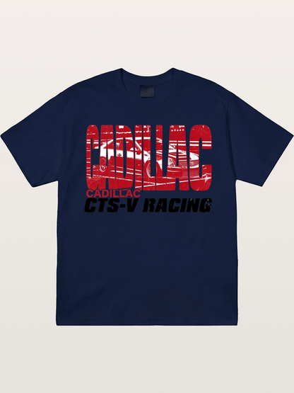 Cadillac CTS-V Racing Typography Gildan T-shirt