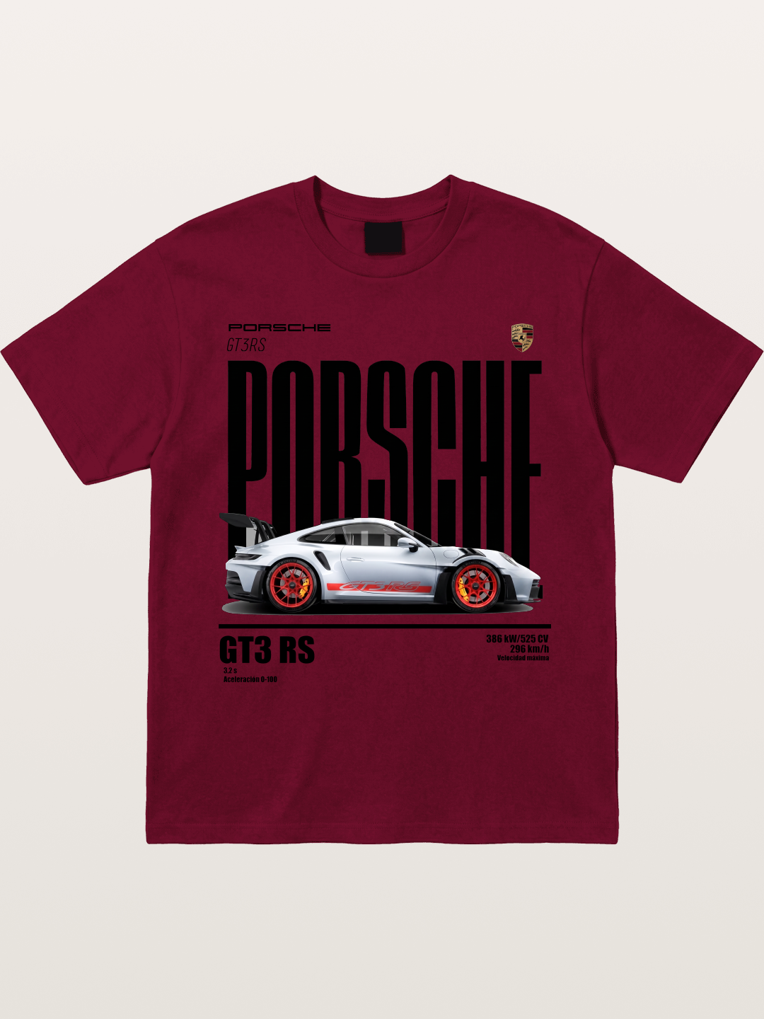 Porsche 911 GT3RS Widebody Sports Car Gildan T-shirt