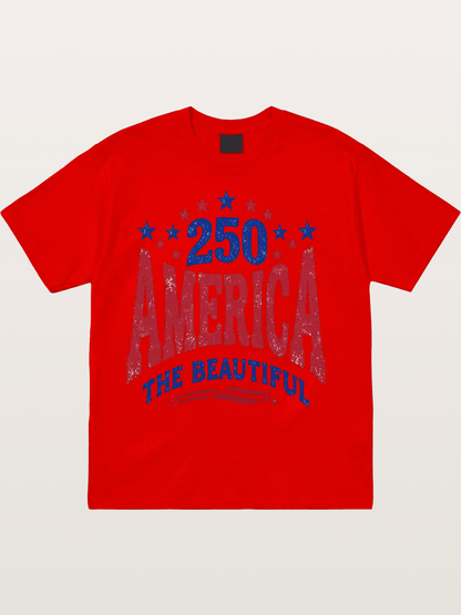 America The Beautiful Vintage Cotton T-shirt