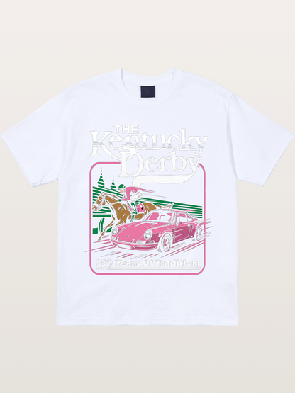 Derby Horse & Porsche Race Gildan T-shirt