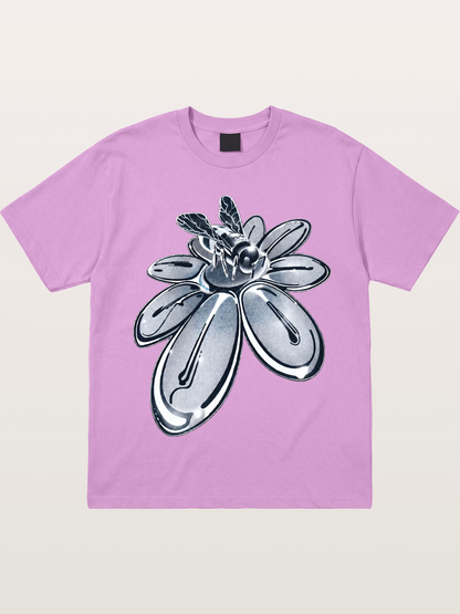 EDC Silver Chrome Daisy Art Gildan T-shirt