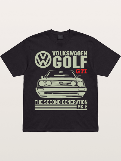 Volkswagen Golf MK2 Outline Gildan T-shirt