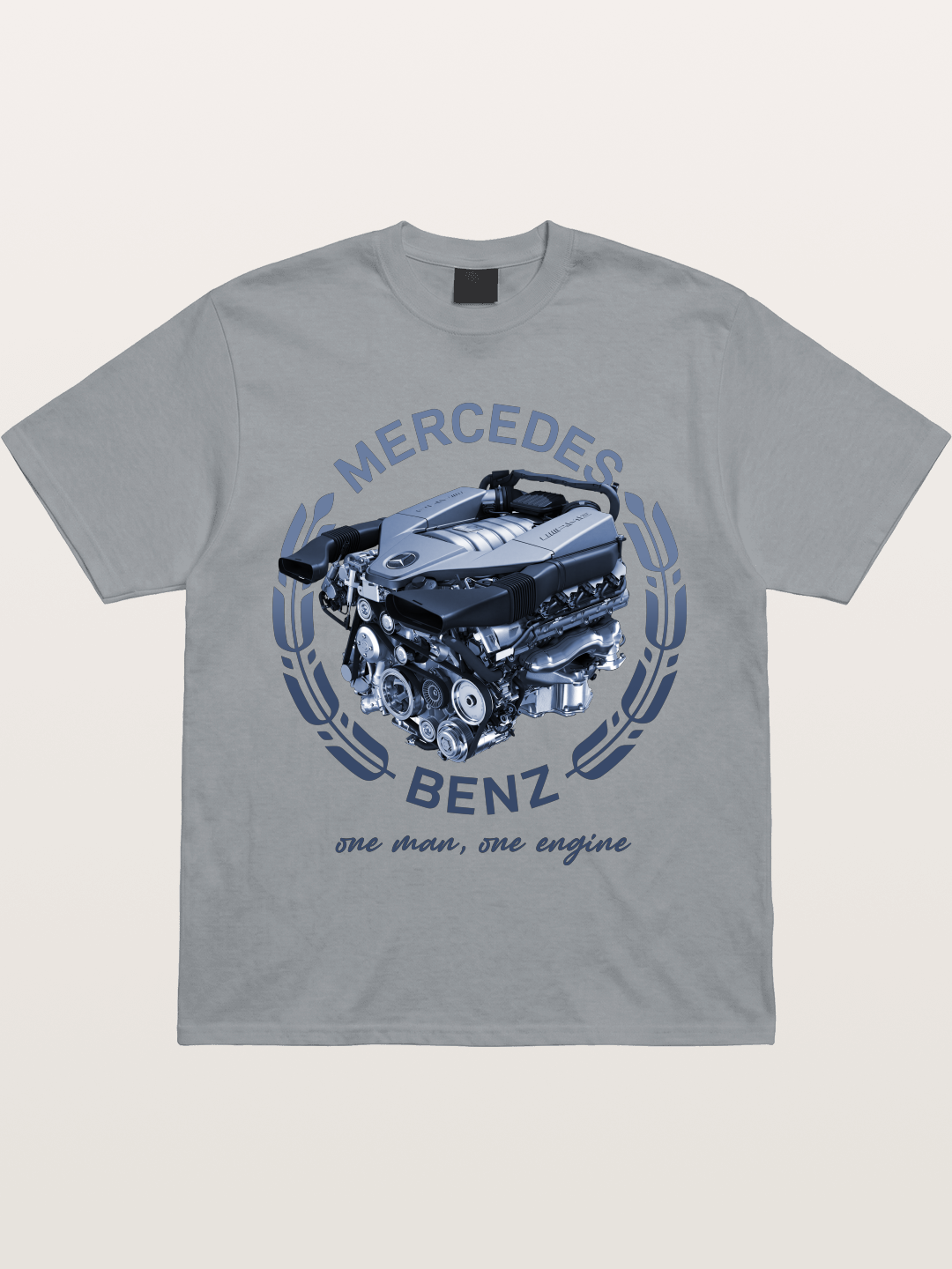 Benz V8 Engine Technical View Gildan T-shirt