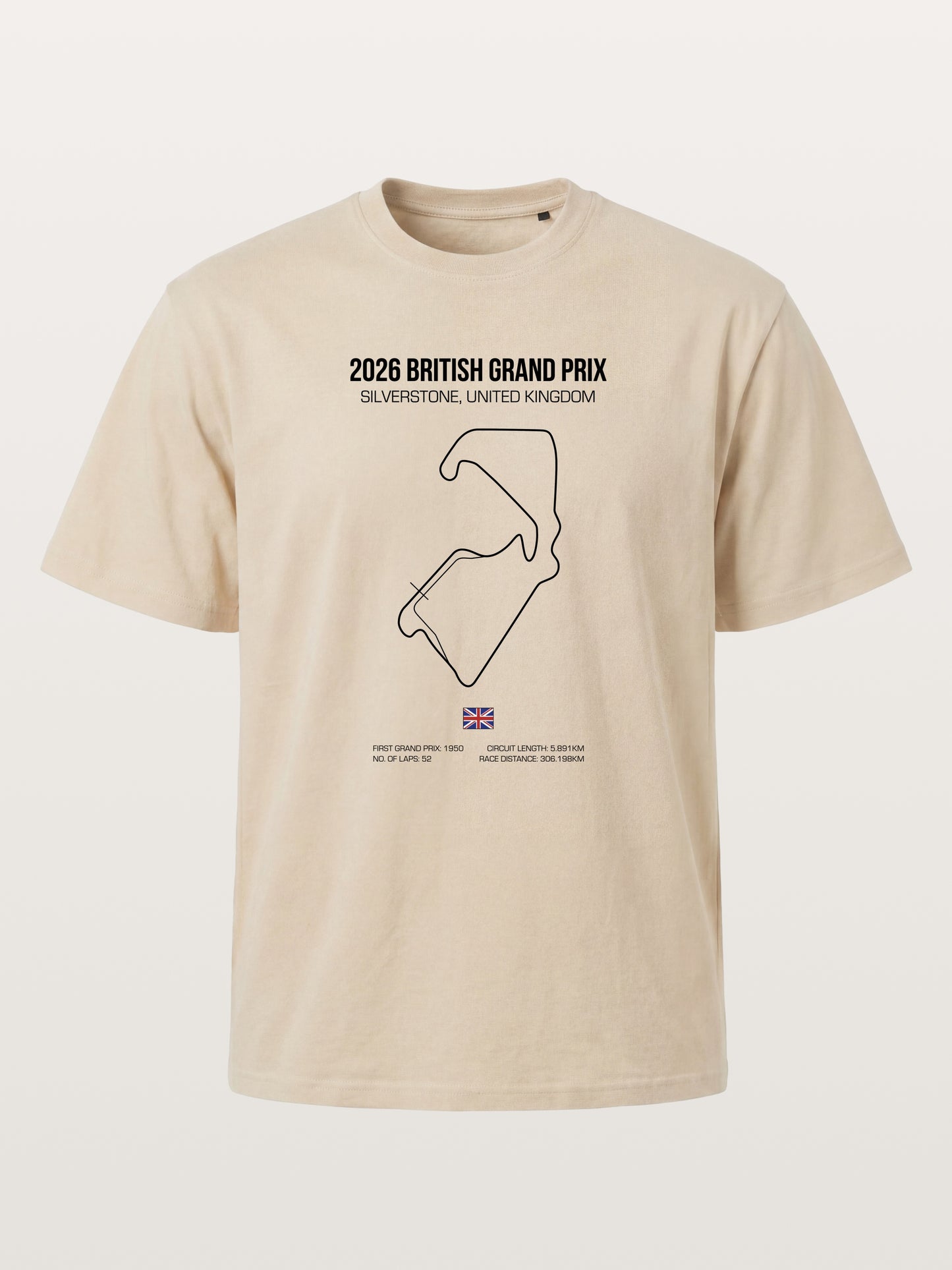 British Grand Prix Silverstone Track Outline Gildan T-shirt
