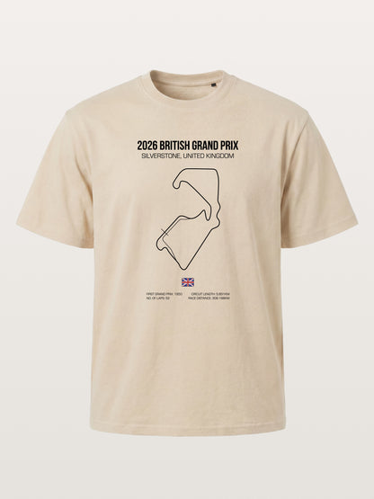 British Grand Prix Silverstone Track Outline Gildan T-shirt