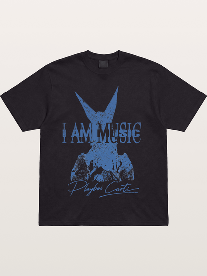 Playboi Carti I Am Music Print Cotton T-shirt