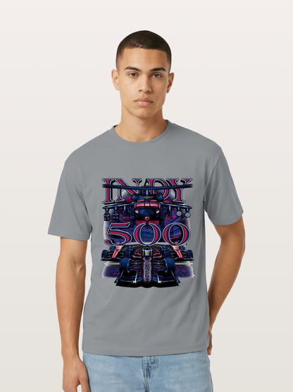 Indy 500 2026 Race Car Neon Art Gildan T-shirt