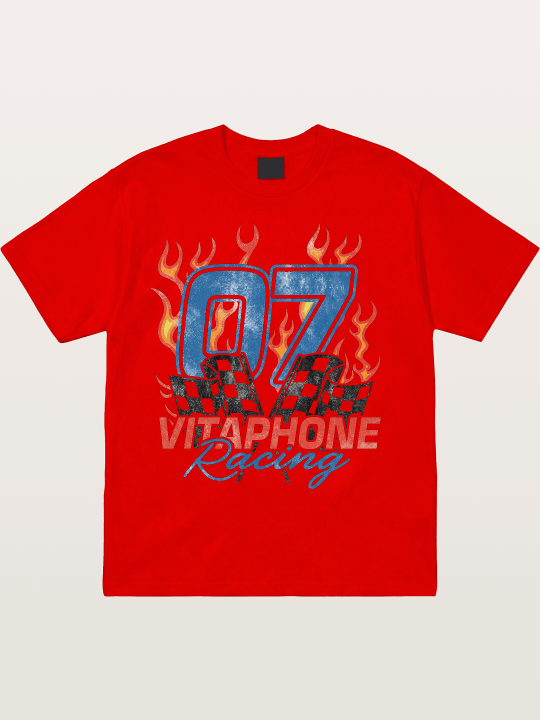 07 Racing Flame Cotton T-shirt