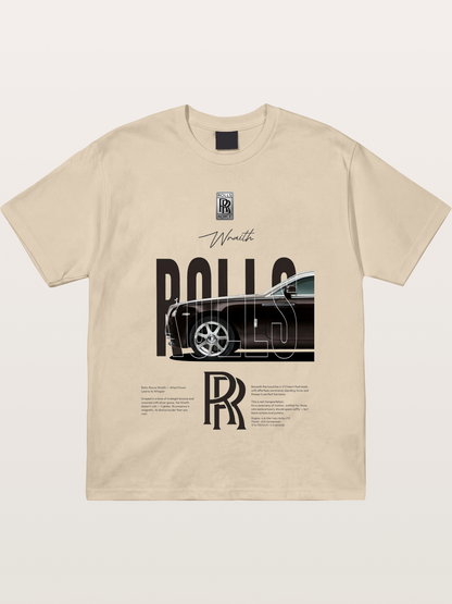 Rolls Royce Wraith Typography Gildan T-shirt