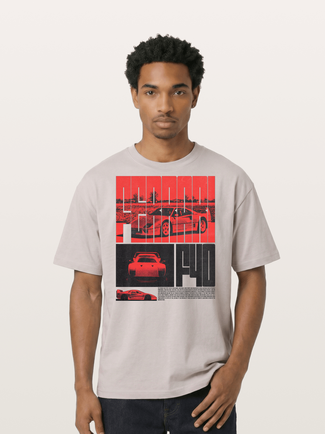 Red F40 Cotton T-shirt
