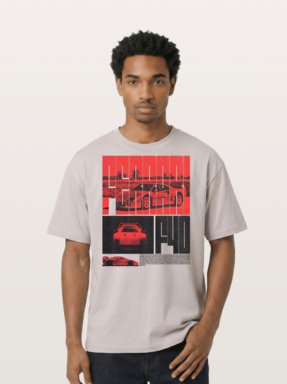 Red F40 Cotton T-shirt