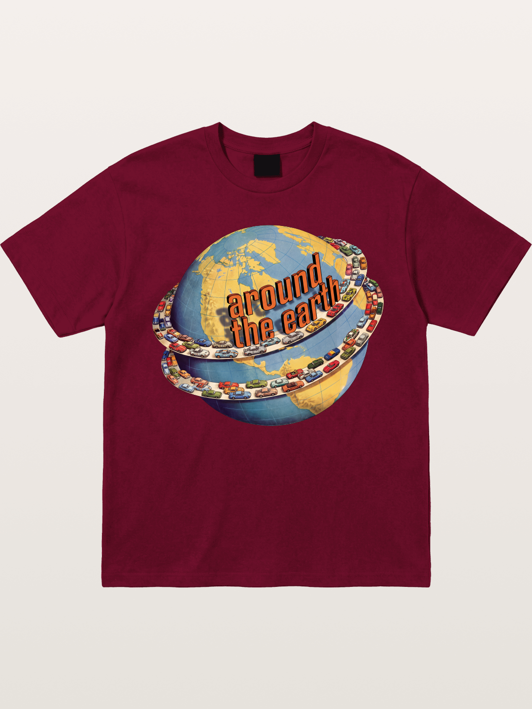 Global Cars Earth Illustration Gildan T-shirt