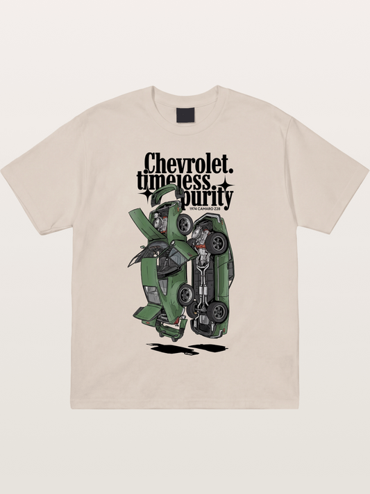 Timeless Purity Muscle Car Cotton T-shirt