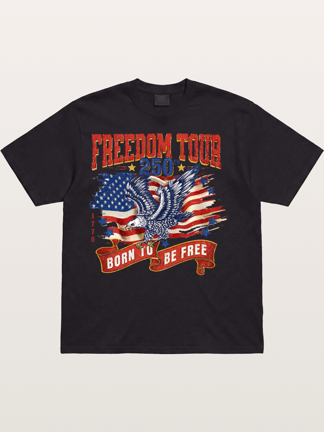 Freedom Tour Eagle Art Cotton T-shirt