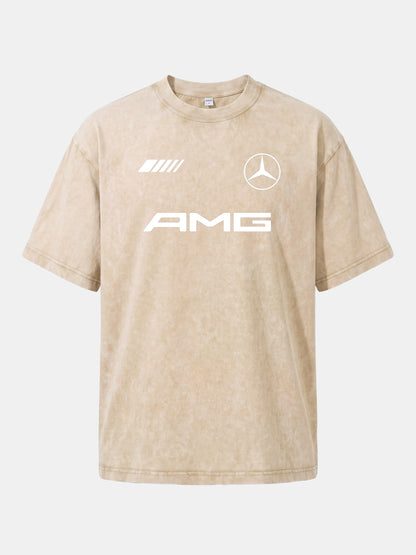 Mercedes AMG Three Element Dark Layout Washed T-shirt