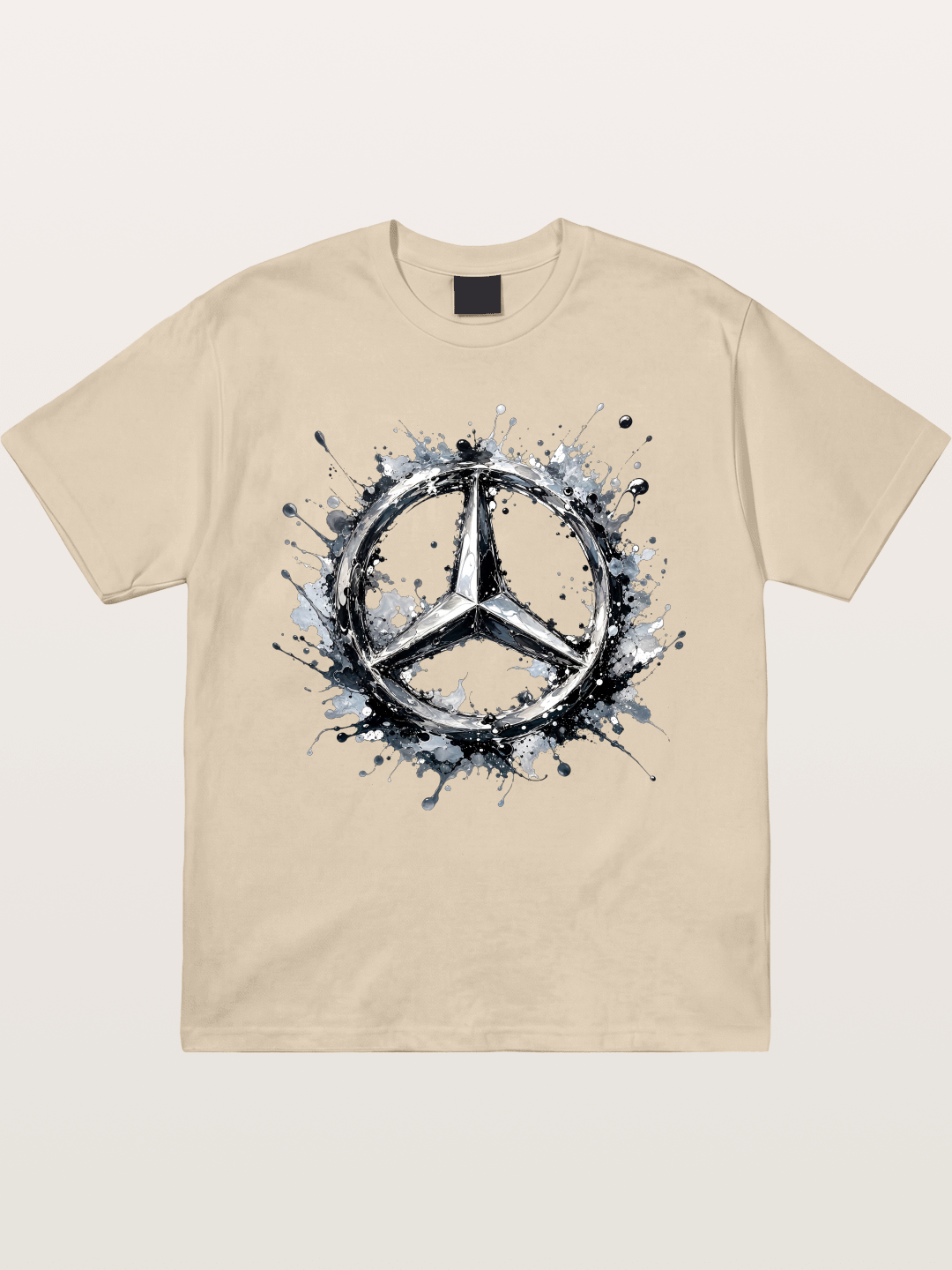 Mercedes Ink Wash Logo Art Gildan T-shirt