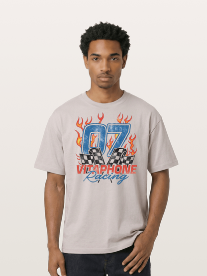 07 Racing Flame Cotton T-shirt