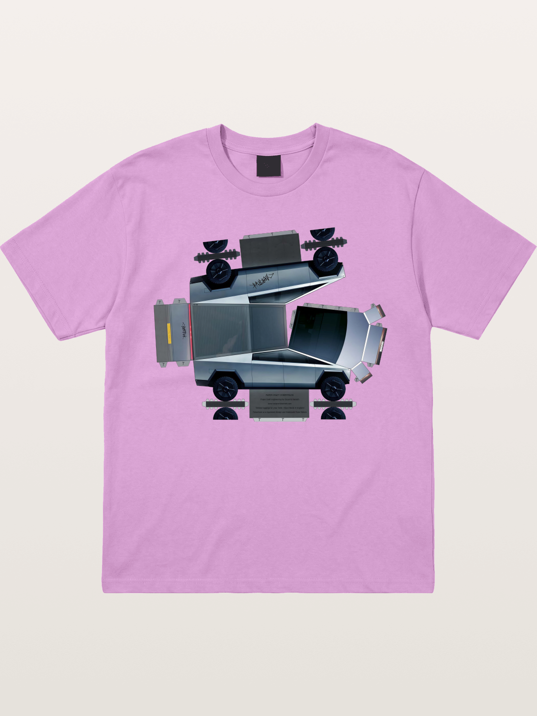Cybertruck Paper Craft Print Gildan T-shirt