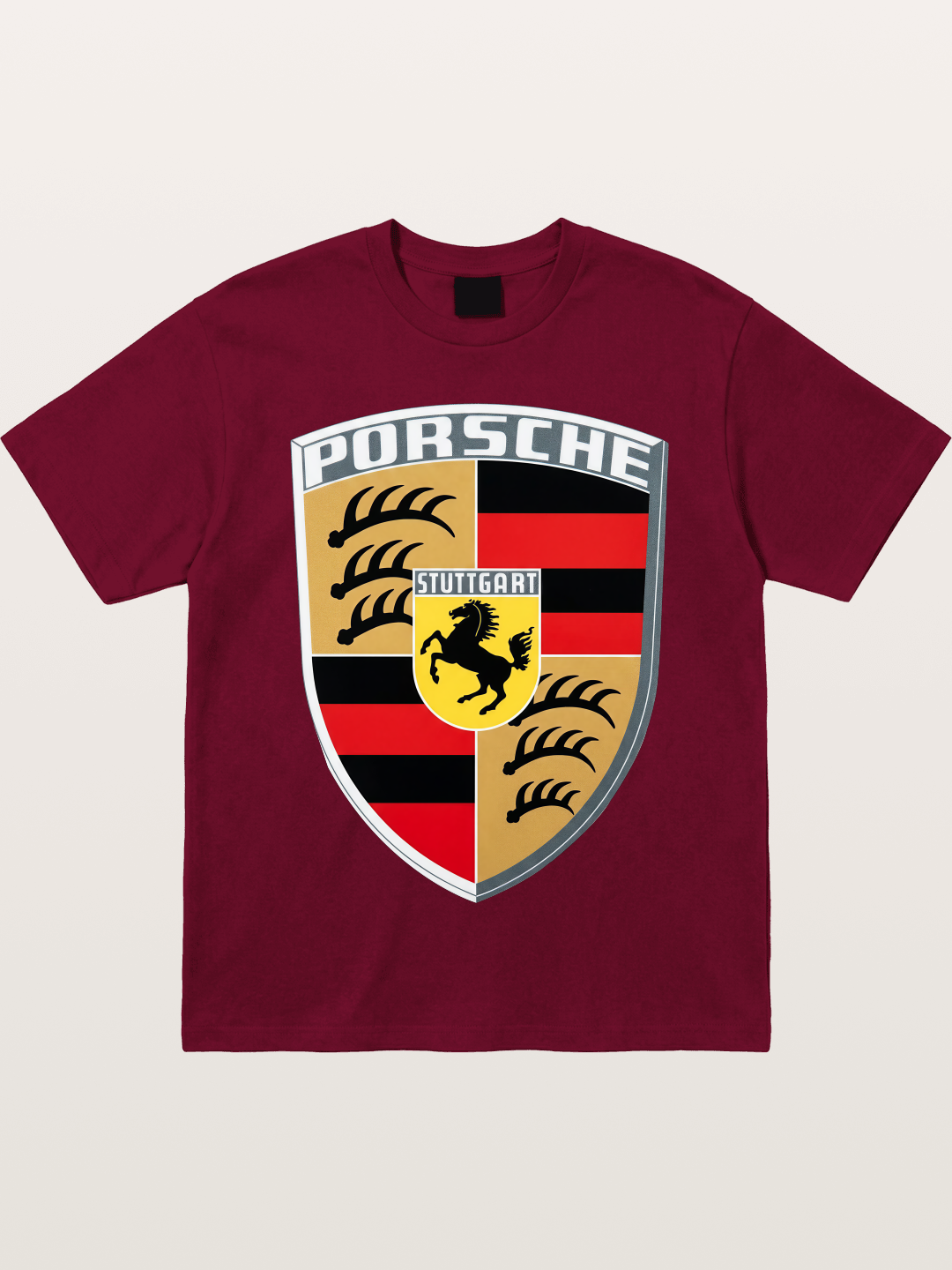 Porsche Crest Shield Design Gildan T-shirt
