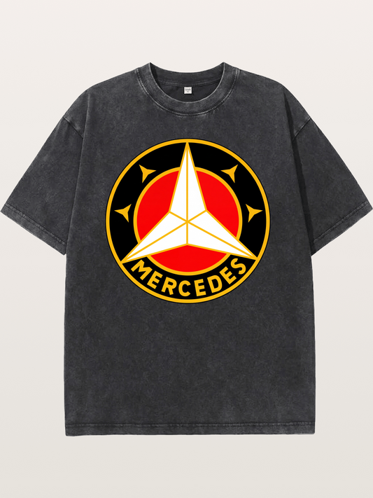 Vintage Mercedes Star Logo Washed T-shirt