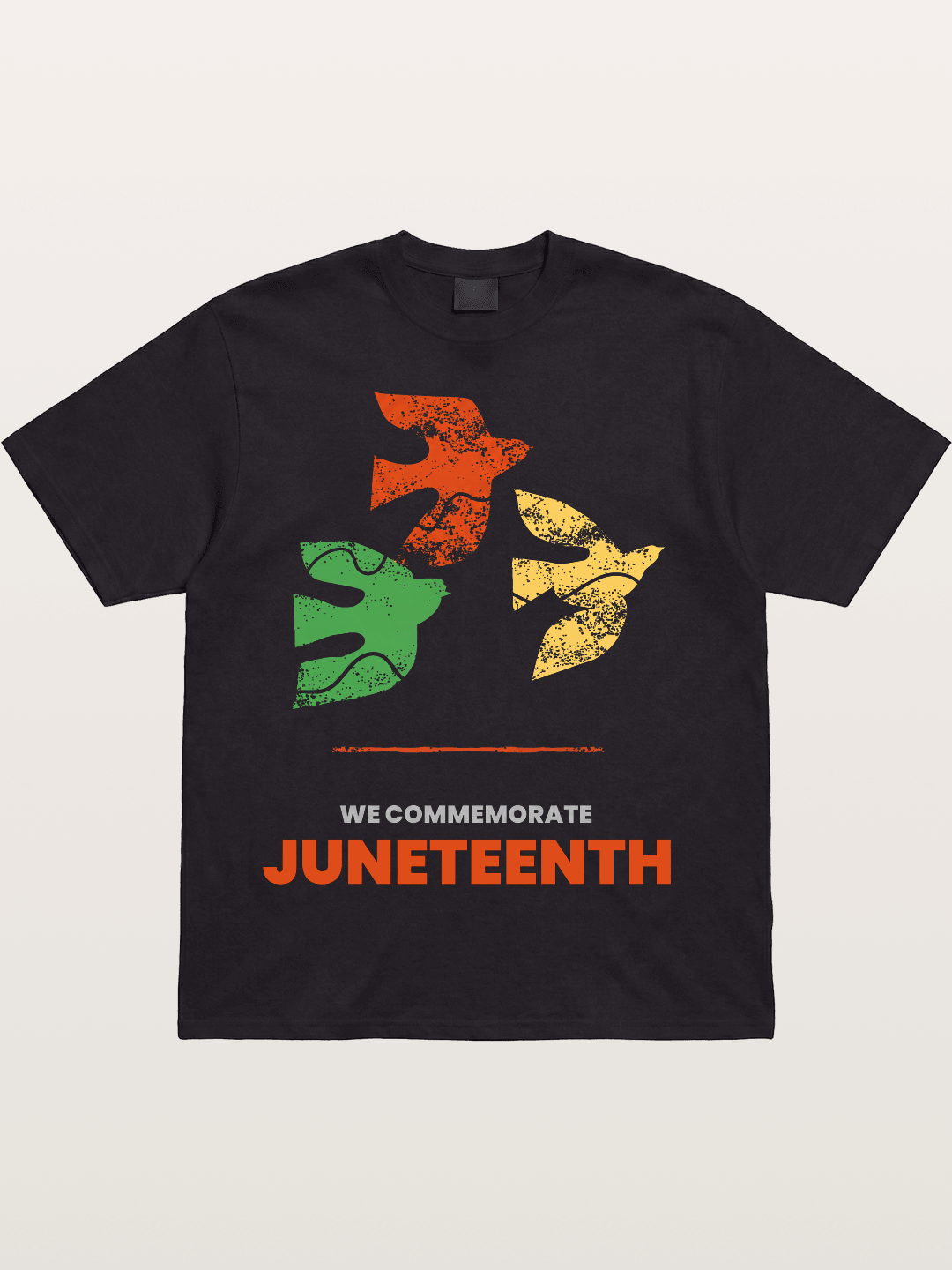Juneteenth Peace Doves Commemoration Cotton T-shirt