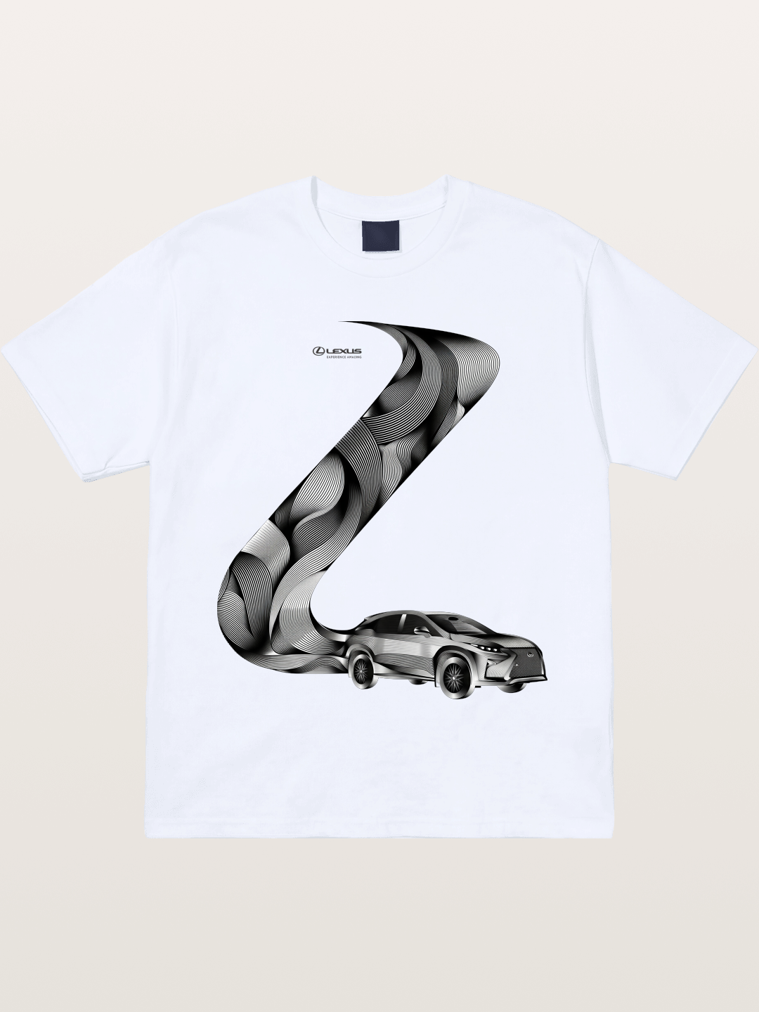 Lexus Wave Line Art Graphic Gildan T-shirt