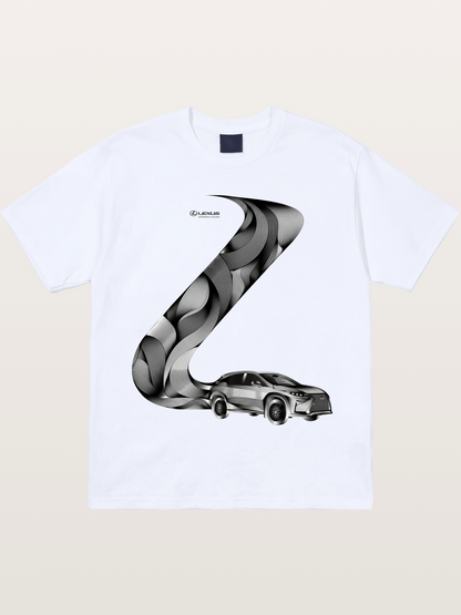 Lexus Wave Line Art Graphic Gildan T-shirt