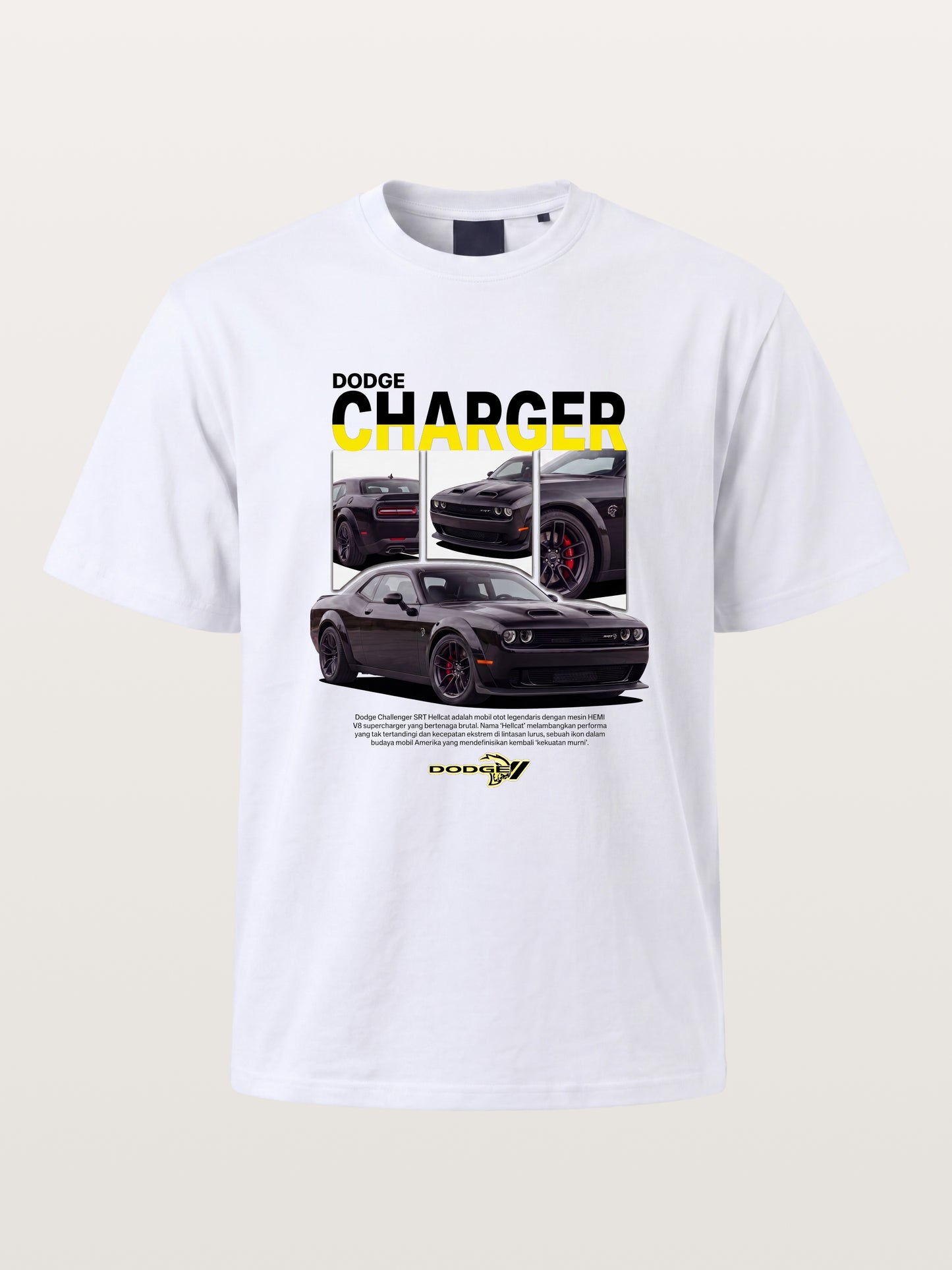 Dodge Hellcat Triple Car Collage Gildan T-shirt