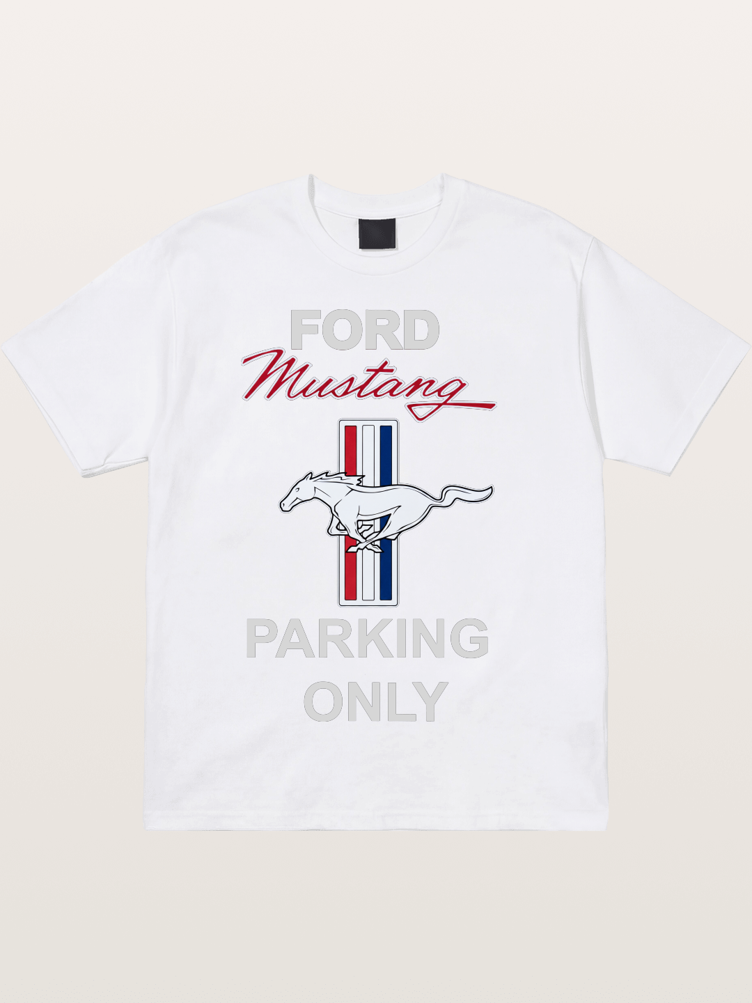 Ford Mustang Parking Only Sign Cotton T-shirt
