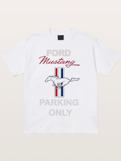 Ford Mustang Parking Only Sign Cotton T-shirt