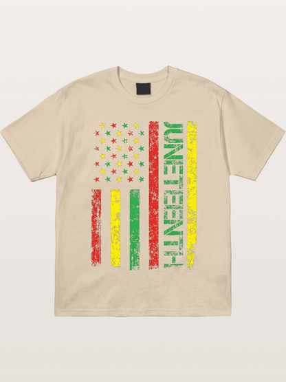 Juneteenth Stars and Stripes Design Gildan T-shirt