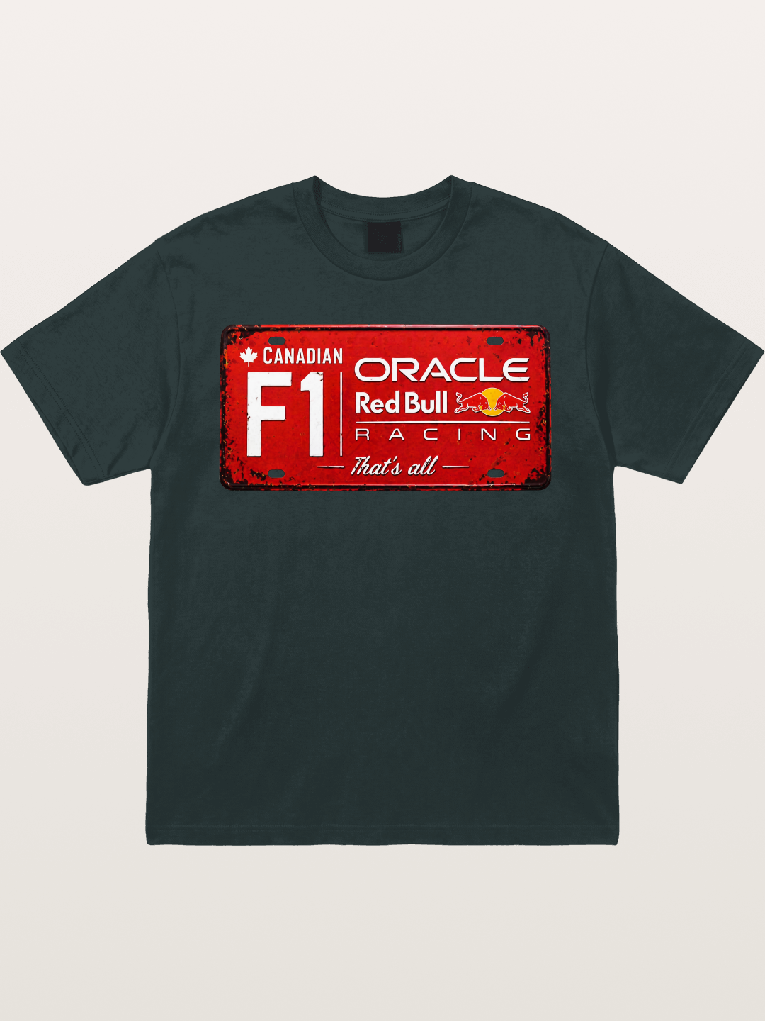 Red Bull F1 Vintage License Plate Gildan T-shirt