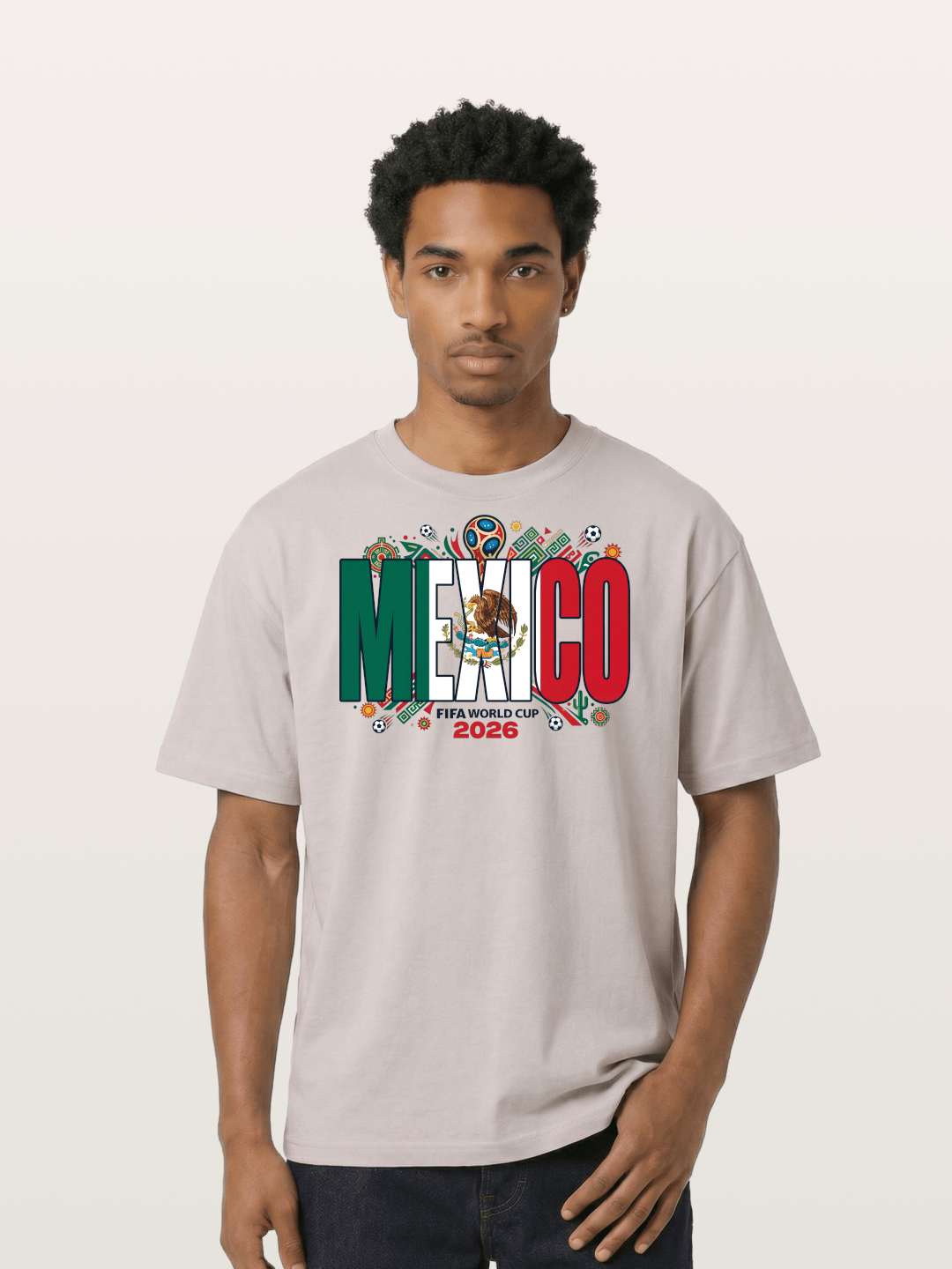 Mexico 2026 World Cup Lettering Cotton T-shirt